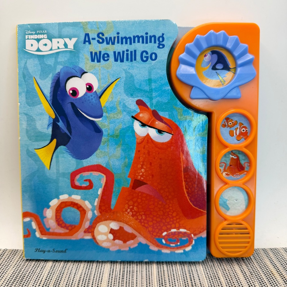 Disney Pixar Finding Dory A-Swimming We Will Go Play-a-Sound Board Book Toddler